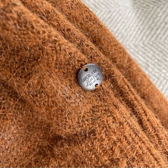 Garcia Jeans Lightweight Cardigan Alpaca Blend Butterscotch S - Picture 8 of 8